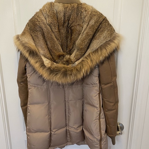 Rudsak winter jacket - warm down + leather sleeves - Picture 1 of 10